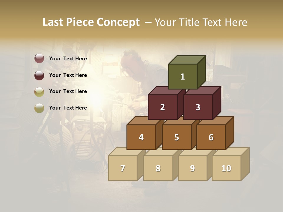 Heat Light Cylinder PowerPoint Template