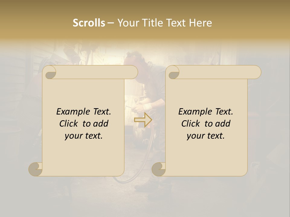 Heat Light Cylinder PowerPoint Template