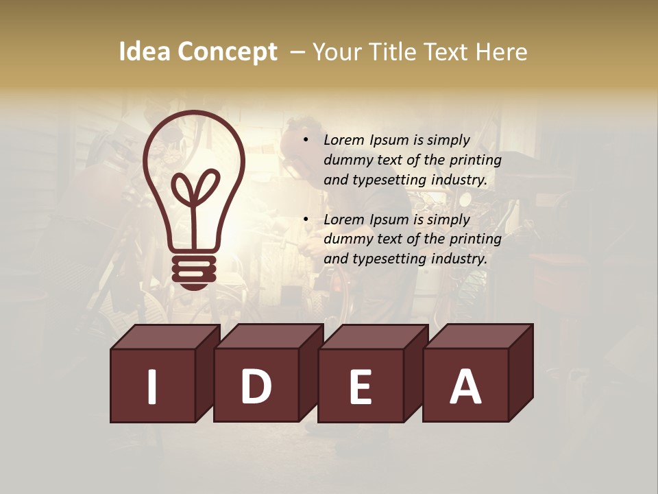 Heat Light Cylinder PowerPoint Template