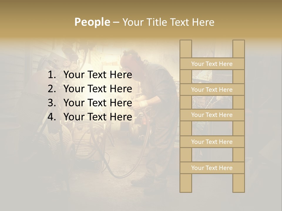 Heat Light Cylinder PowerPoint Template