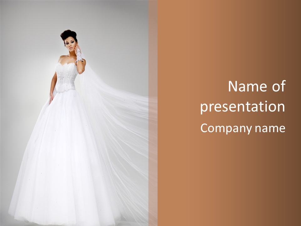 Luxury Hairdressing Dress PowerPoint Template