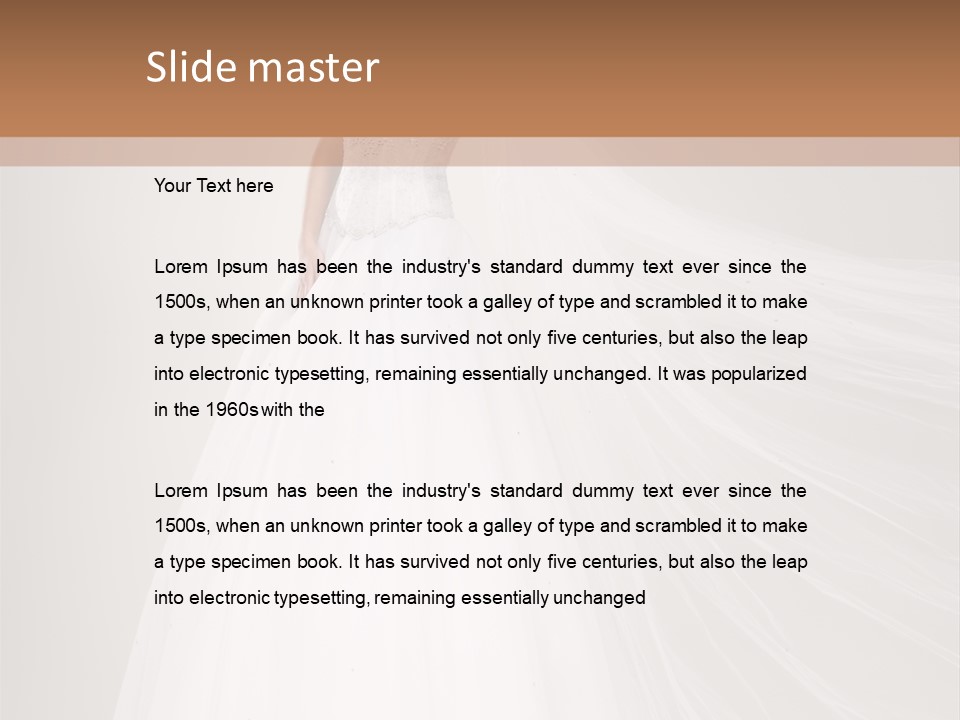 Luxury Hairdressing Dress PowerPoint Template