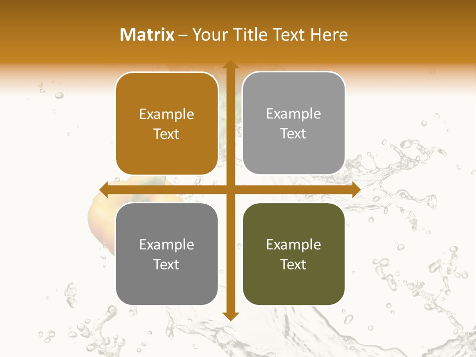 Fresh Broccoli Water PowerPoint Template