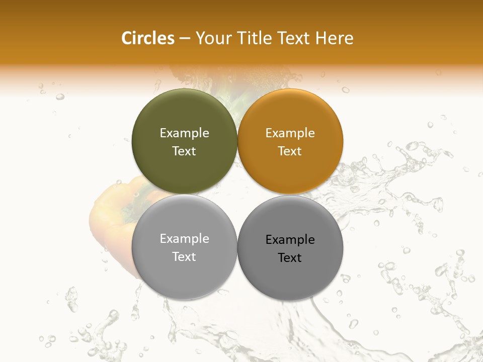 Fresh Broccoli Water PowerPoint Template