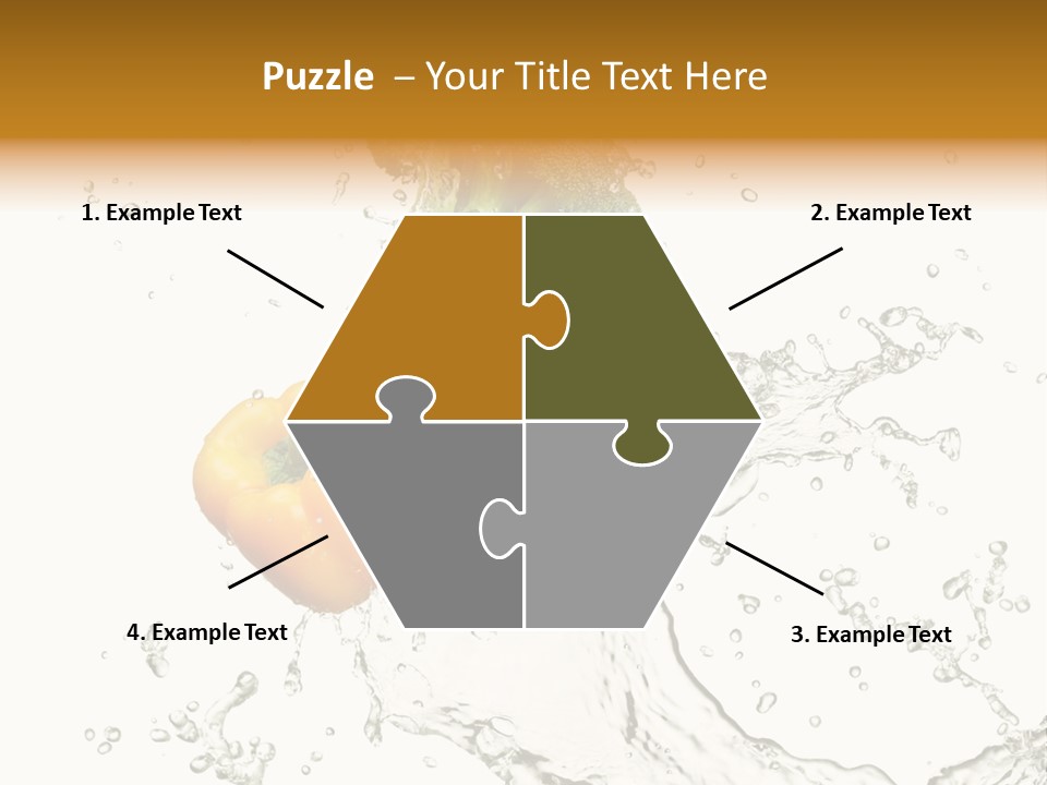 Fresh Broccoli Water PowerPoint Template