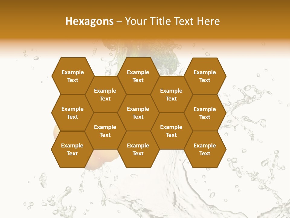 Fresh Broccoli Water PowerPoint Template