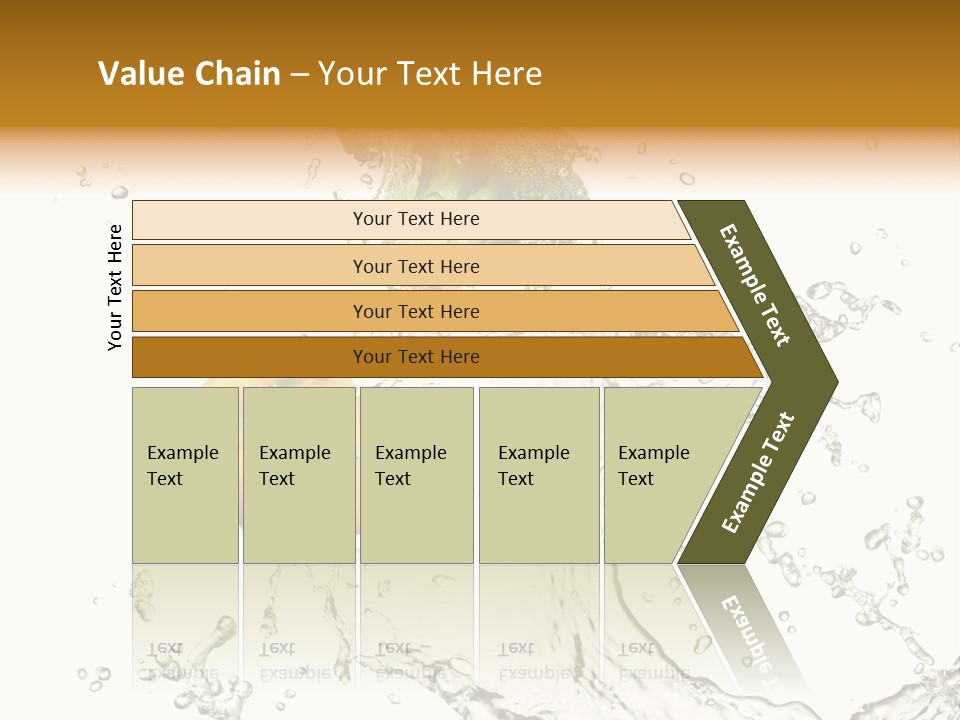 Fresh Broccoli Water PowerPoint Template