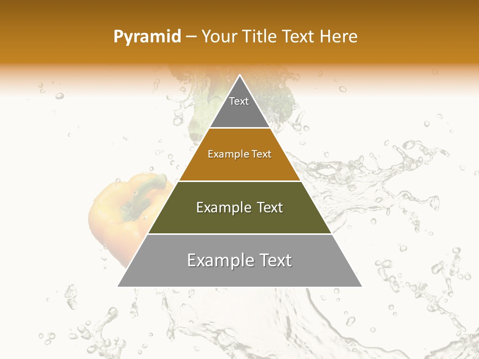 Fresh Broccoli Water PowerPoint Template