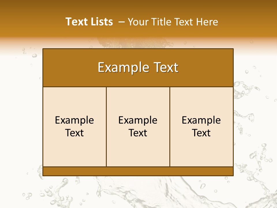 Fresh Broccoli Water PowerPoint Template