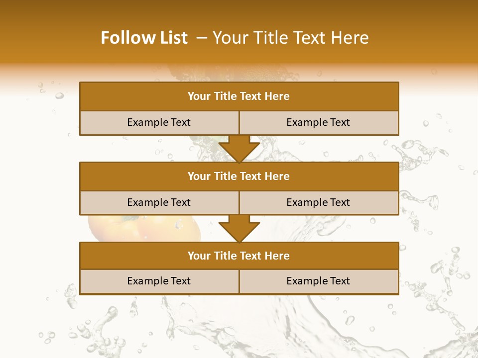 Fresh Broccoli Water PowerPoint Template