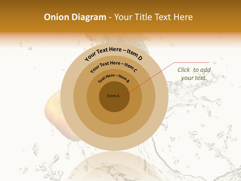 Fresh Broccoli Water PowerPoint Template