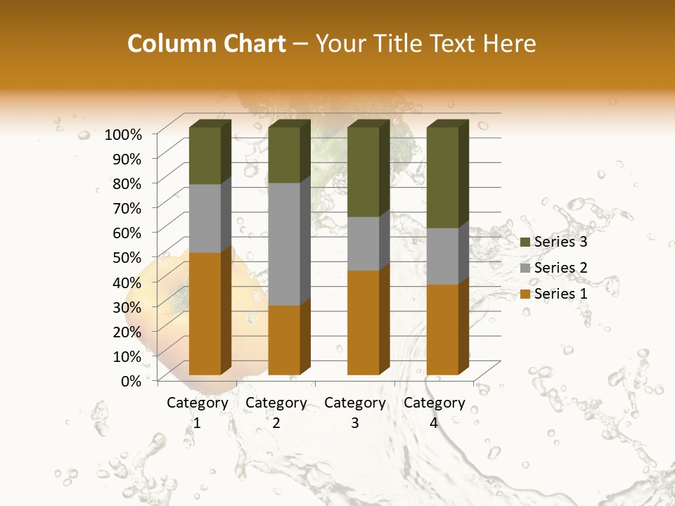 Fresh Broccoli Water PowerPoint Template