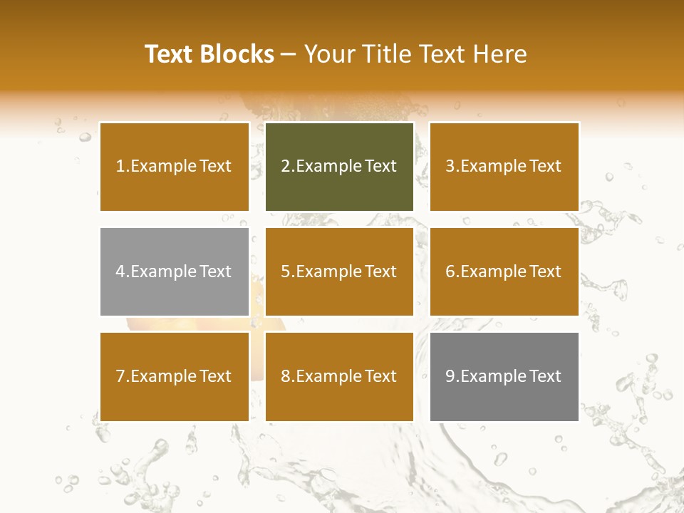 Fresh Broccoli Water PowerPoint Template