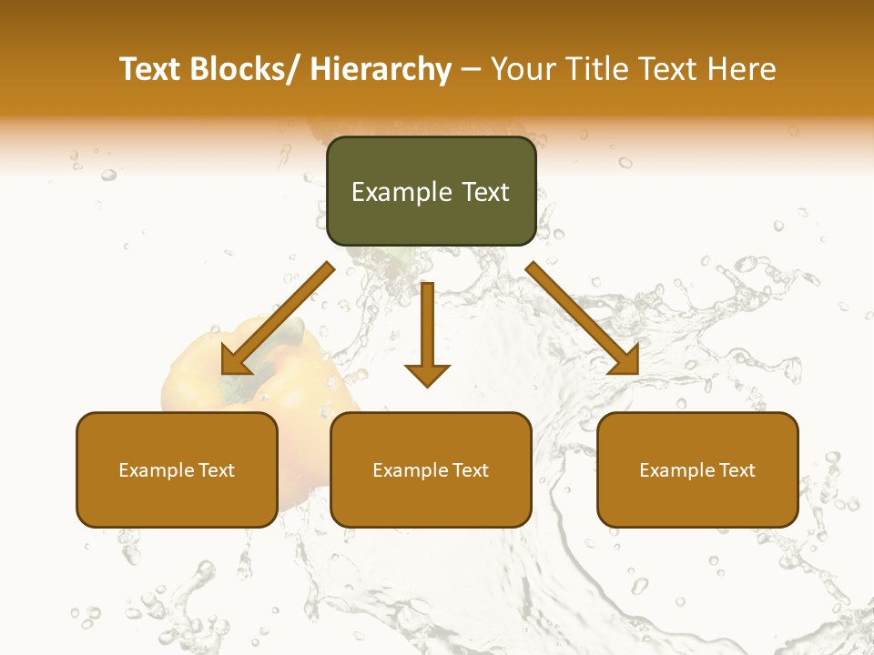 Fresh Broccoli Water PowerPoint Template