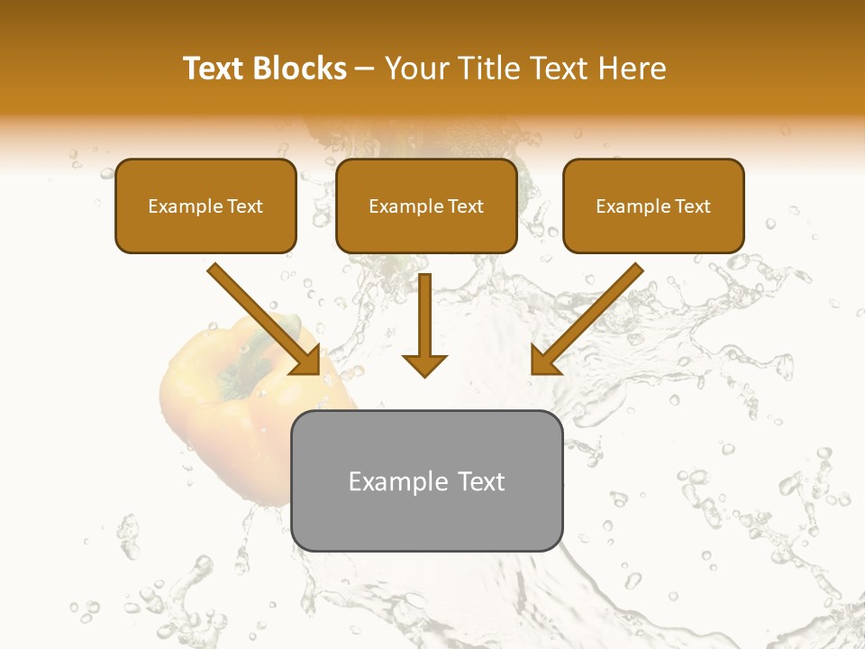 Fresh Broccoli Water PowerPoint Template