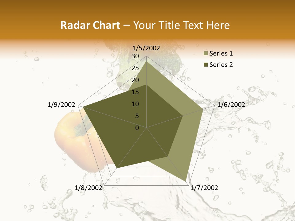 Fresh Broccoli Water PowerPoint Template