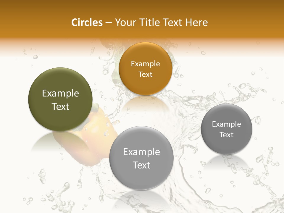 Fresh Broccoli Water PowerPoint Template