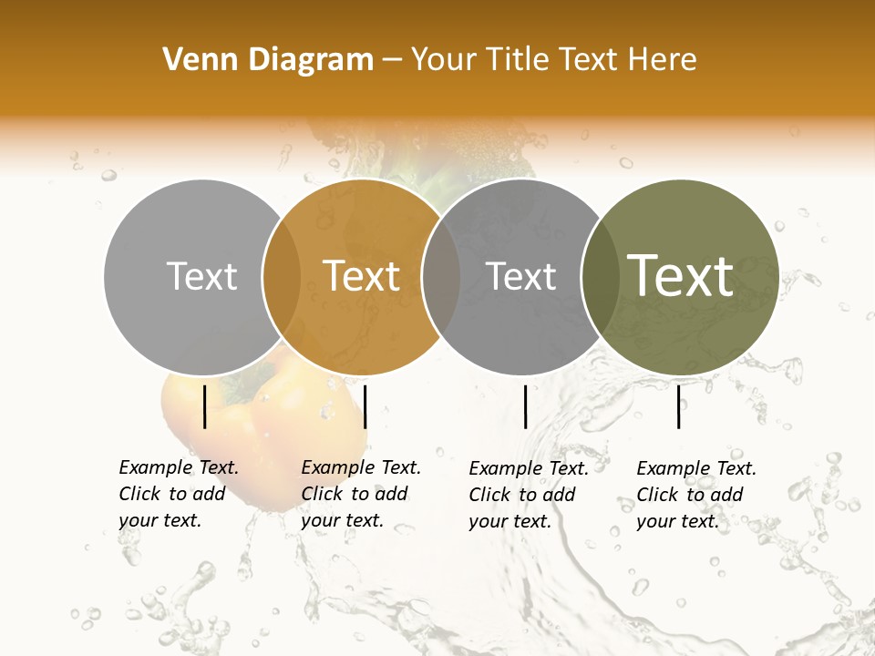 Fresh Broccoli Water PowerPoint Template