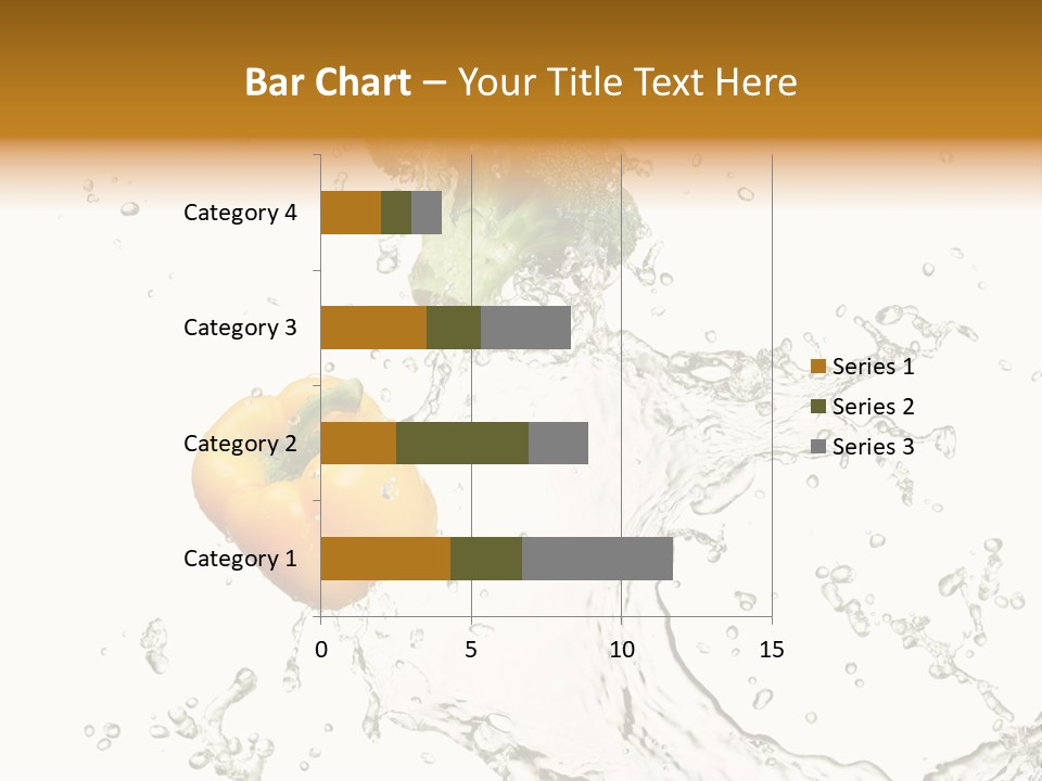 Fresh Broccoli Water PowerPoint Template