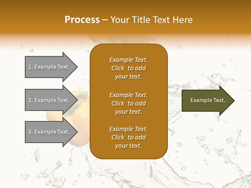 Fresh Broccoli Water PowerPoint Template