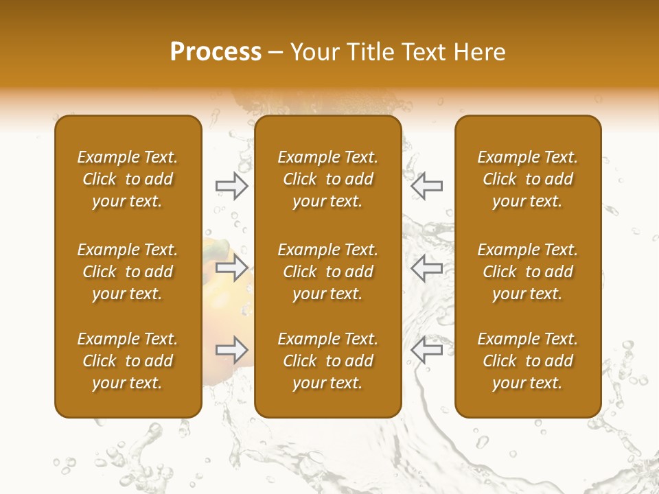Fresh Broccoli Water PowerPoint Template
