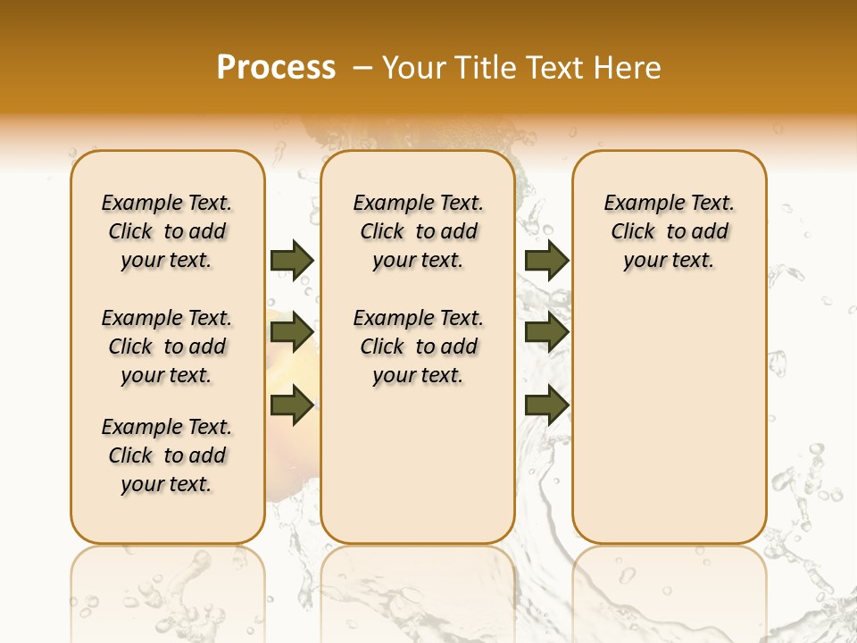 Fresh Broccoli Water PowerPoint Template