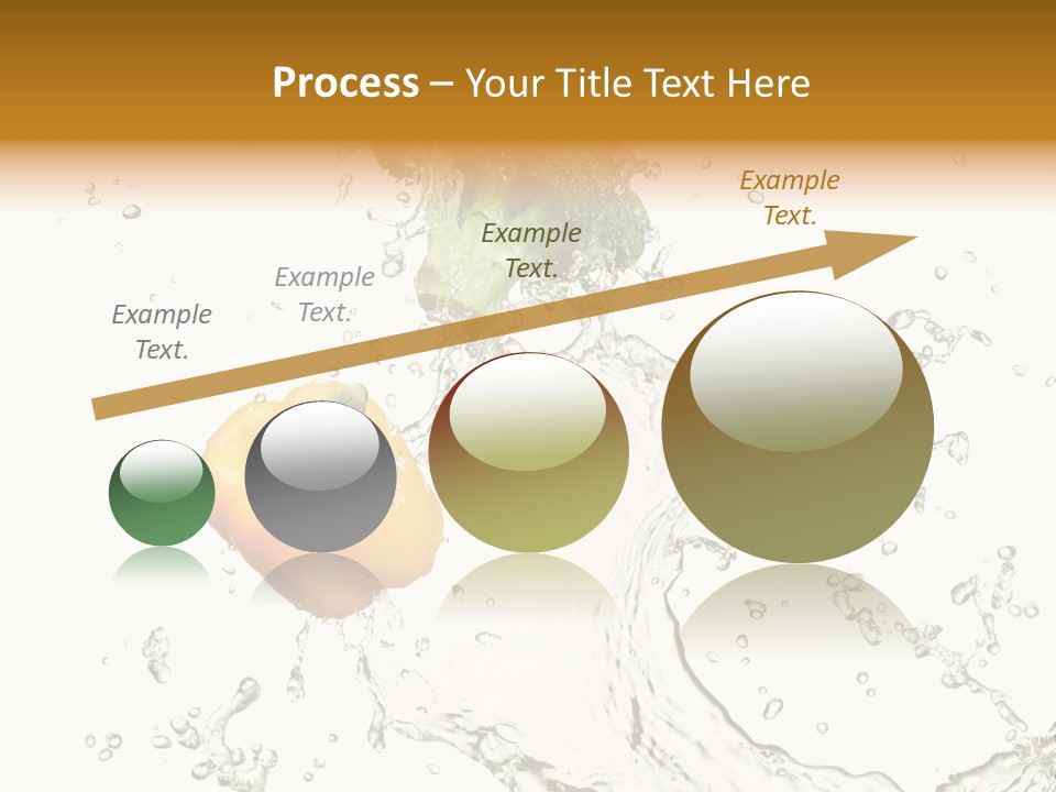 Fresh Broccoli Water PowerPoint Template