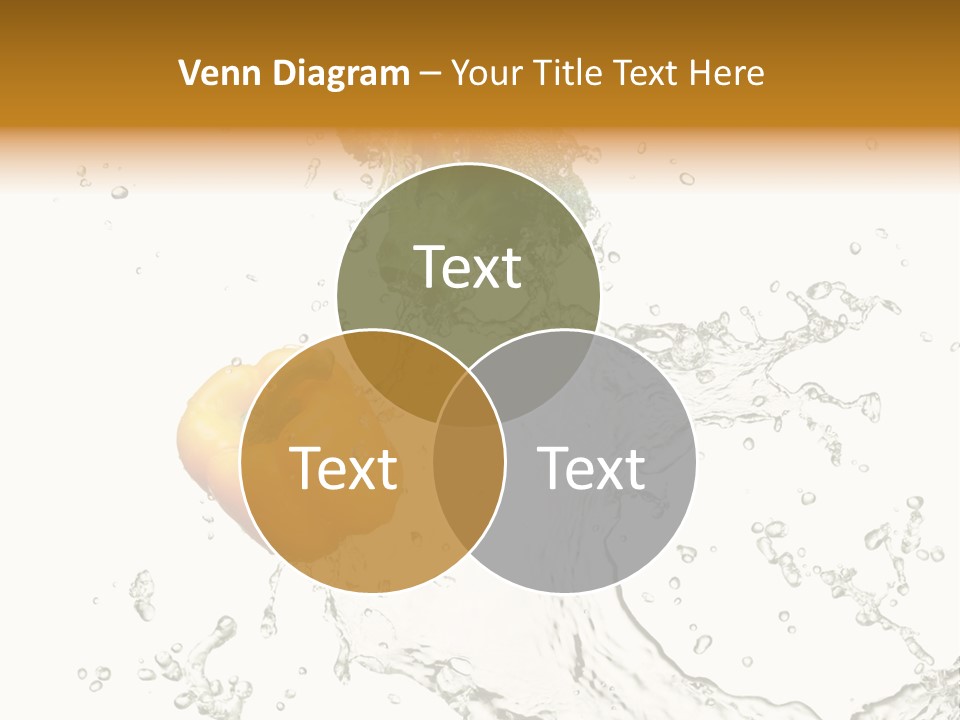 Fresh Broccoli Water PowerPoint Template