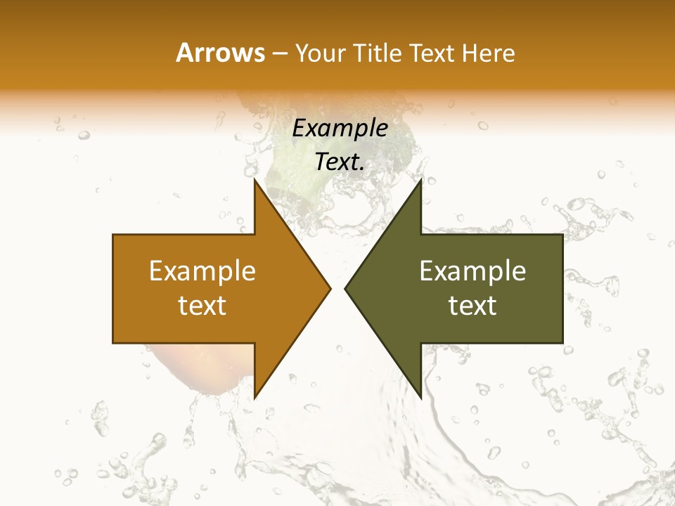 Fresh Broccoli Water PowerPoint Template