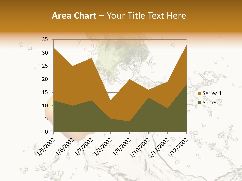 Fresh Broccoli Water PowerPoint Template