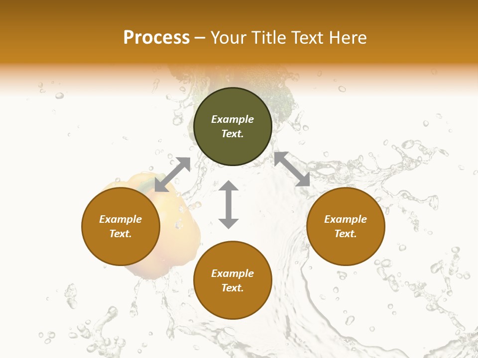 Fresh Broccoli Water PowerPoint Template