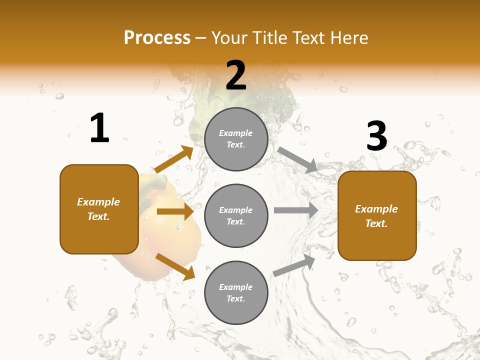 Fresh Broccoli Water PowerPoint Template