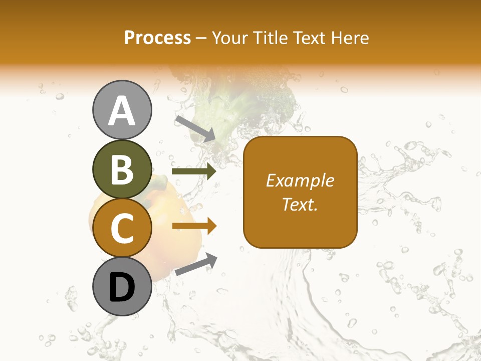 Fresh Broccoli Water PowerPoint Template