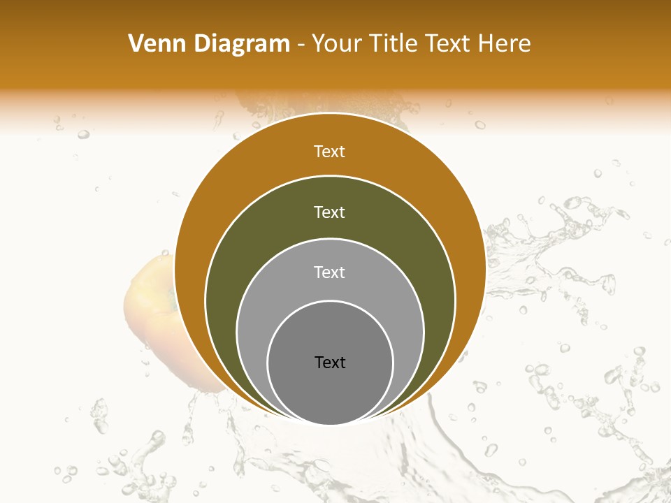 Fresh Broccoli Water PowerPoint Template