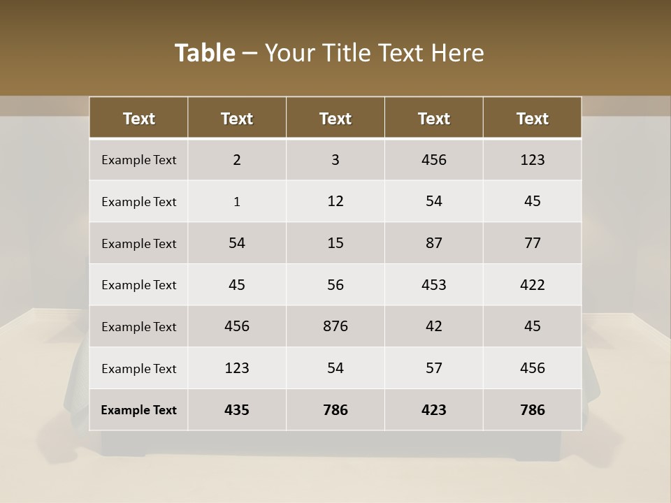 Floor Furniture Board PowerPoint Template