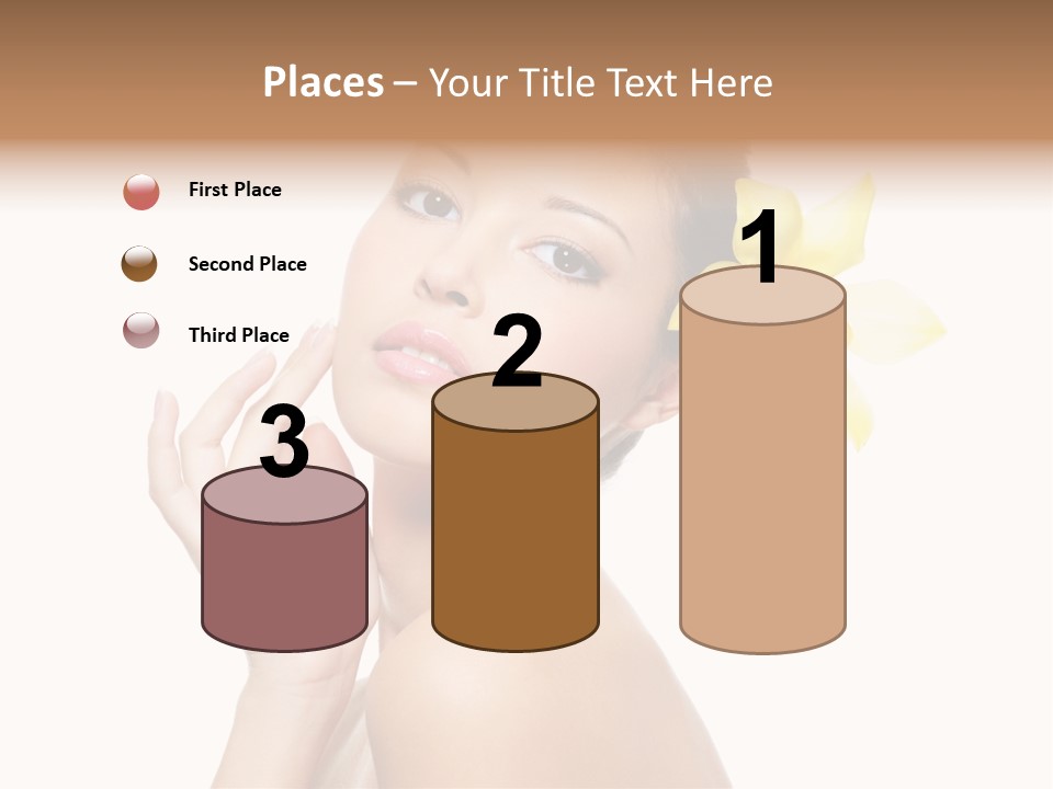 Beauty Shoulder Flower PowerPoint Template