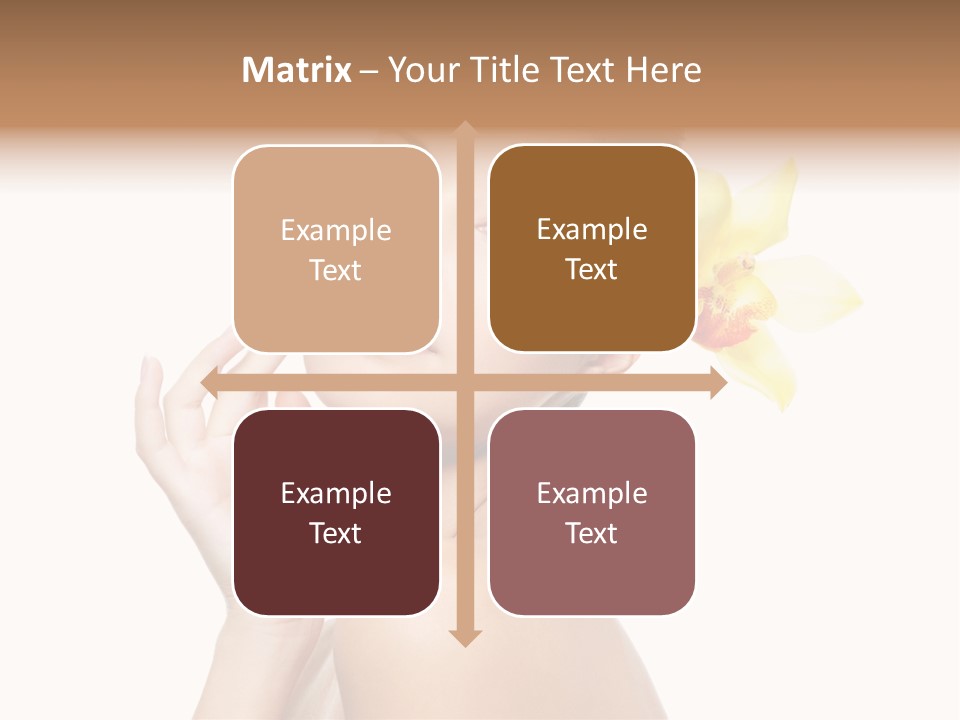 Beauty Shoulder Flower PowerPoint Template