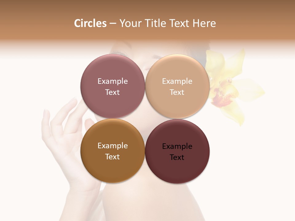 Beauty Shoulder Flower PowerPoint Template