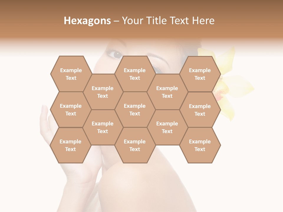 Beauty Shoulder Flower PowerPoint Template