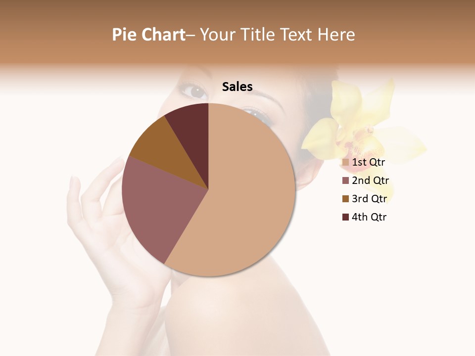 Beauty Shoulder Flower PowerPoint Template