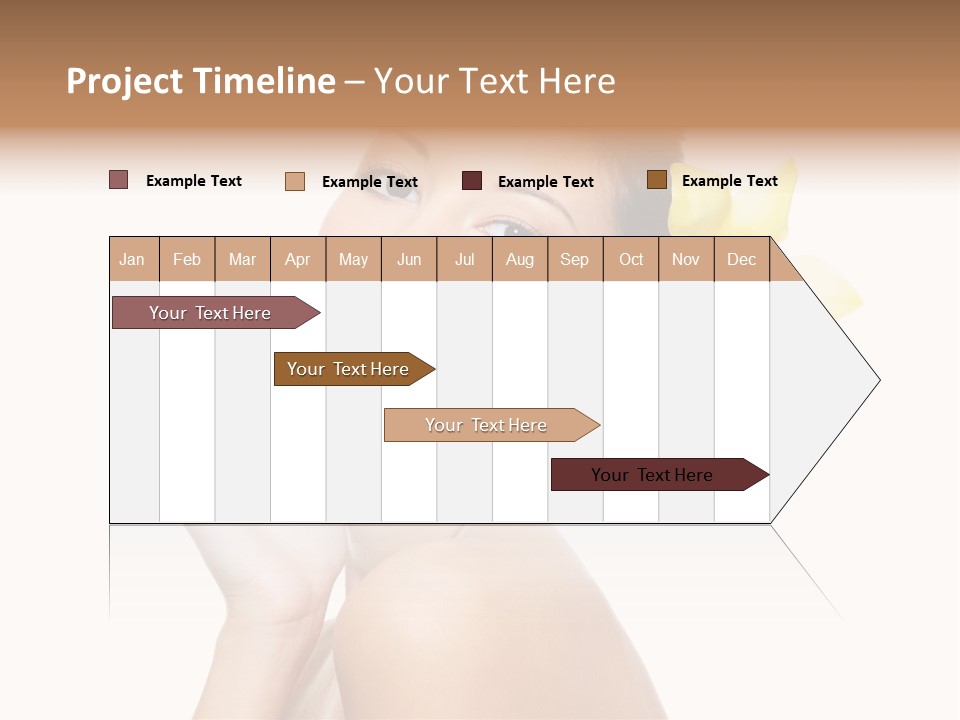 Beauty Shoulder Flower PowerPoint Template