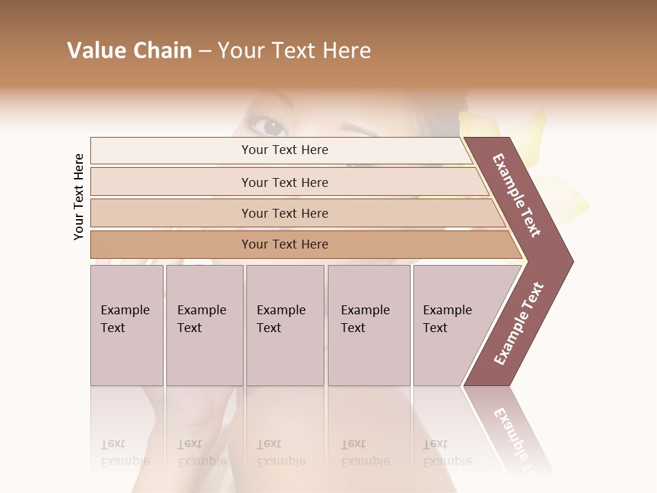 Beauty Shoulder Flower PowerPoint Template