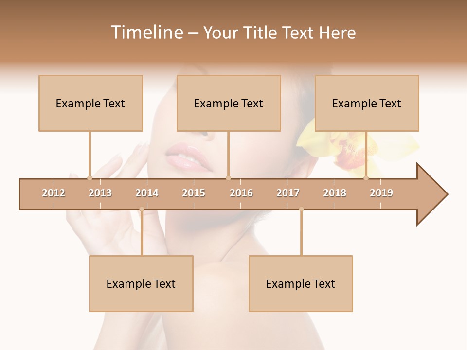 Beauty Shoulder Flower PowerPoint Template