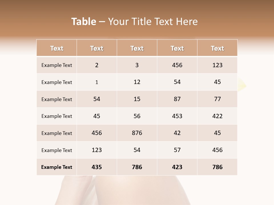 Beauty Shoulder Flower PowerPoint Template