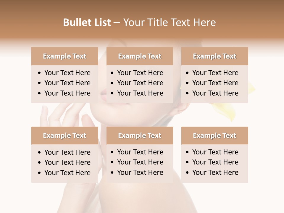 Beauty Shoulder Flower PowerPoint Template