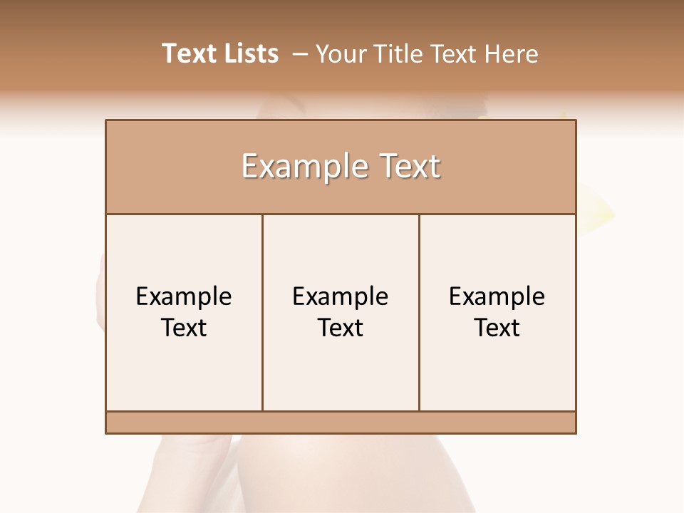 Beauty Shoulder Flower PowerPoint Template