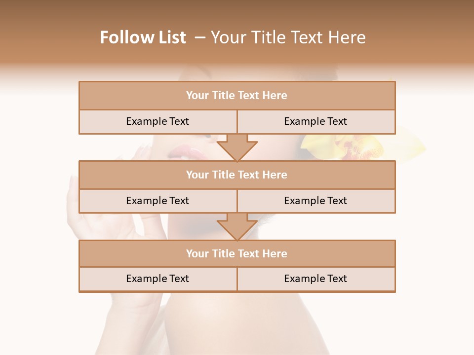 Beauty Shoulder Flower PowerPoint Template