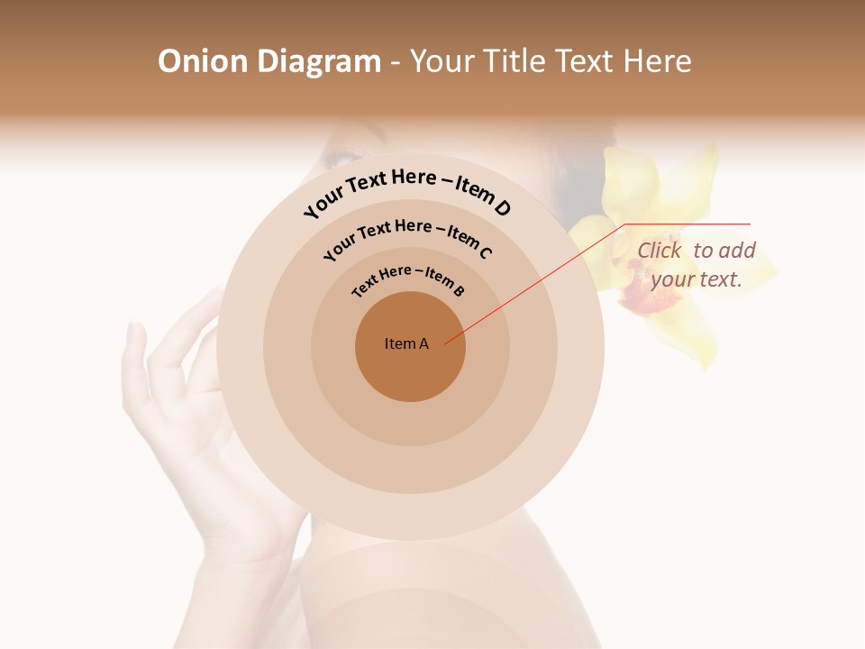 Beauty Shoulder Flower PowerPoint Template