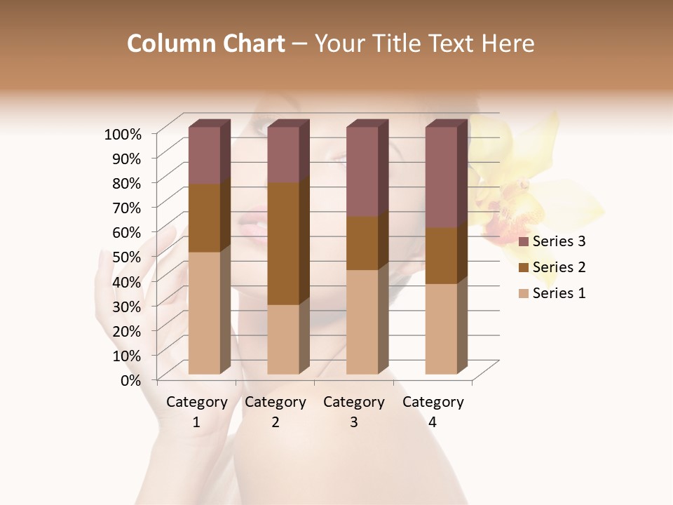 Beauty Shoulder Flower PowerPoint Template