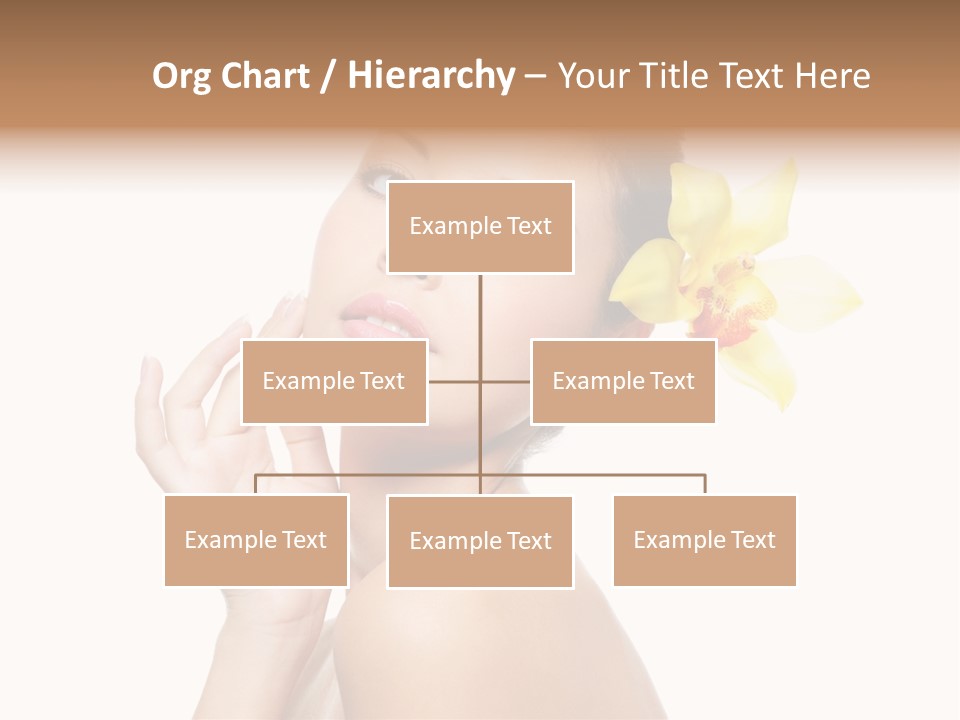 Beauty Shoulder Flower PowerPoint Template